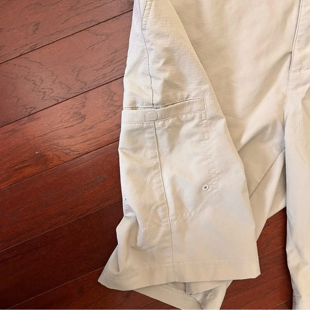 Columbia PFG Cargo Shorts Men’s Size 34 Beige 10” Inseam Fishing Performance